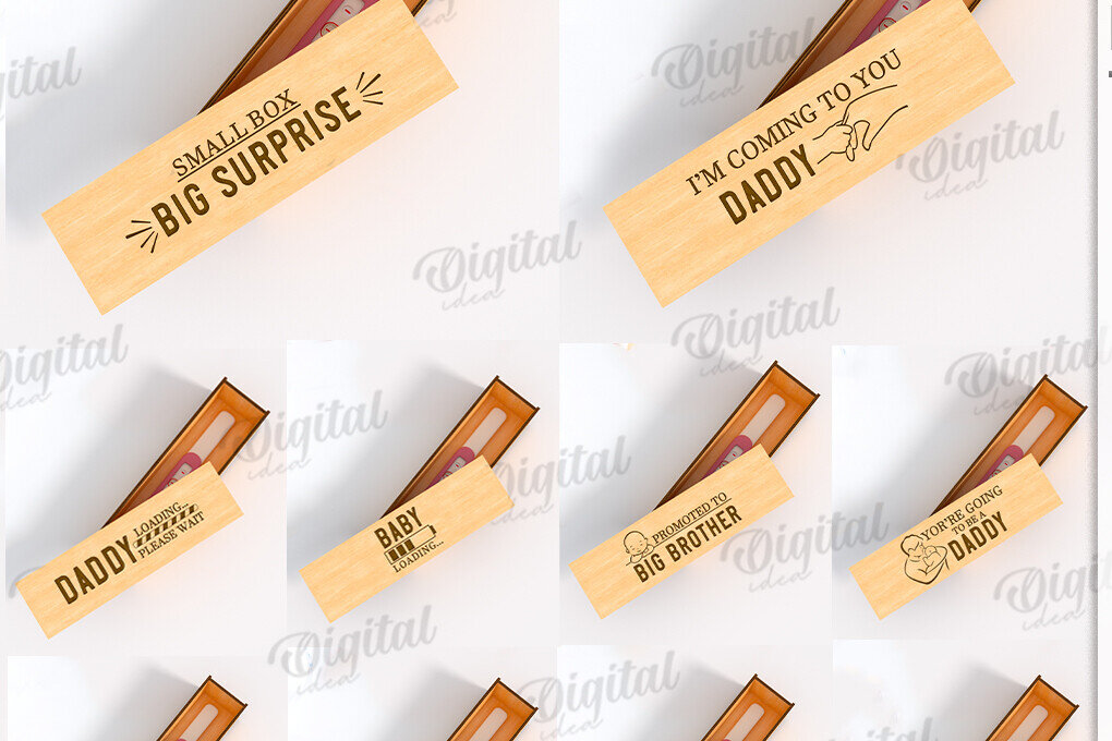 Intra απο ξύλο plywood 3mm-4mm πάχος – Κουτιά δοκιμών εγκυμοσύνης Πακέτο Lasercut Δίασταση  20x20 cm INTRAFABR-121517497