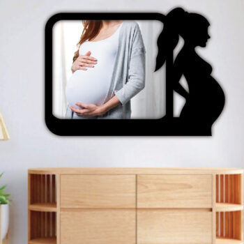 Intra απο ξύλο plywood 3mm-4mm πάχος – Έγκυος κορνίζα φωτογραφιών, τέχνη τοίχου Δίασταση  40x30 cm INTRAFABR-68071956 - Image 2