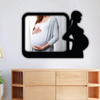 Intra απο ξύλο plywood 3mm-4mm πάχος – Έγκυος κορνίζα φωτογραφιών, τέχνη τοίχου Δίασταση  40x30 cm INTRAFABR-68072175 - Image 2