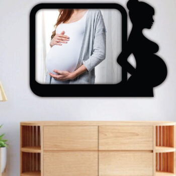 Intra απο ξύλο plywood 3mm-4mm πάχος – Έγκυος κορνίζα φωτογραφιών, τέχνη τοίχου Δίασταση  40x30 cm INTRAFABR-68072412 - Image 2