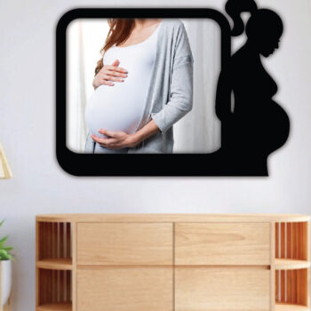 Intra απο ξύλο plywood 3mm-4mm πάχος – Έγκυος κορνίζα φωτογραφιών, τέχνη τοίχου Δίασταση  40x30 cm INTRAFABR-68072835 - Image 2