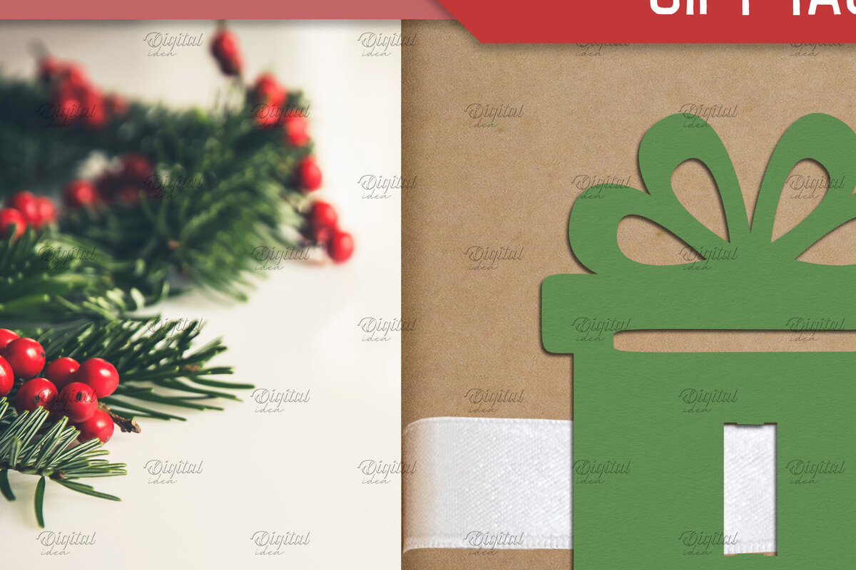 Intra απο ξύλο plywood 3mm-4mm πάχος – Παρουσίαση. Ετικέτα δώρου Χριστουγεννιάτικη κορδέλα Δίασταση  20x20 cm INTRAFABR-83081522