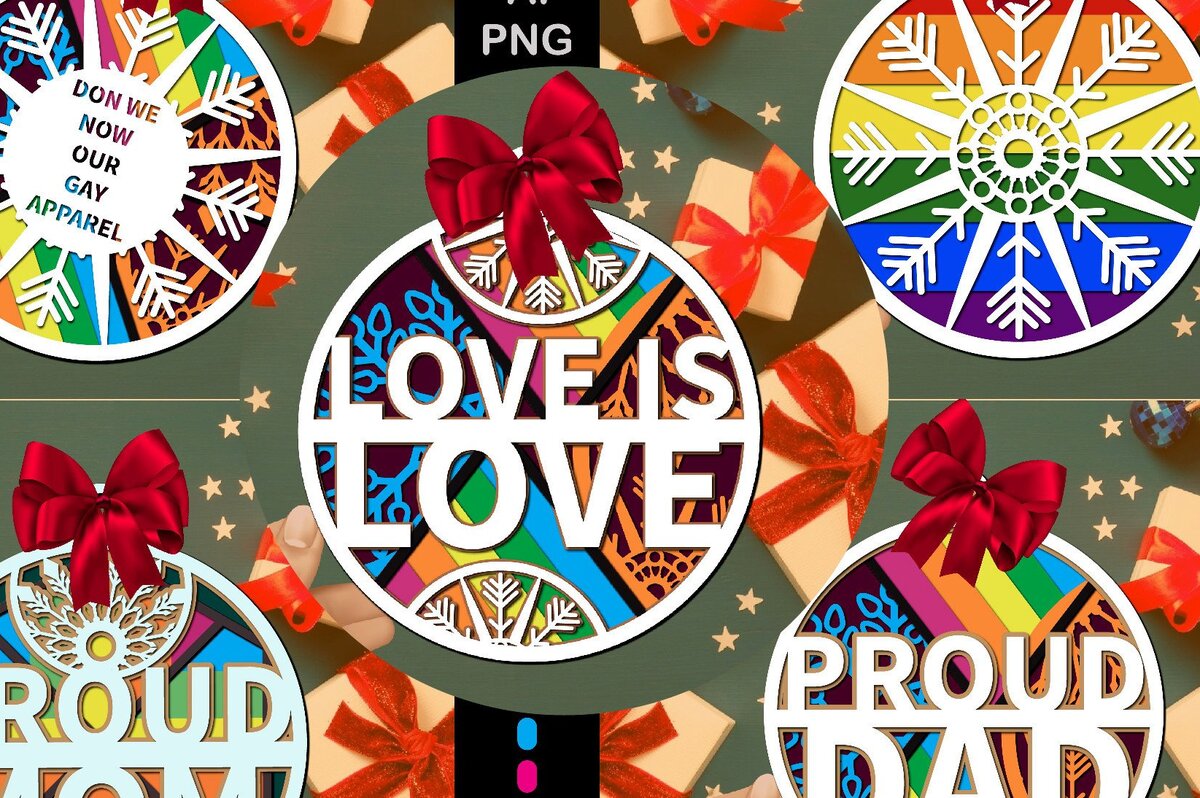 Intra απο ξύλο plywood 3mm-4mm πάχος – Πακέτο χριστουγεννιάτικων στολιδιών Pride Δίασταση  20x20 cm INTRAFABR-44930106