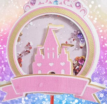 Intra απο ξύλο plywood 3mm-4mm πάχος – Princess Castle Cake Topper Δίασταση  20x20 cm INTRAFABR-106652124 - Image 3