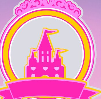 Intra απο ξύλο plywood 3mm-4mm πάχος – Princess Castle Cake Topper Δίασταση  20x20 cm INTRAFABR-106652124 - Image 4