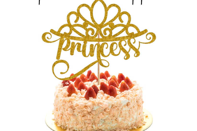 Intra απο ξύλο plywood 3mm-4mm πάχος – Princess Crown Cake Topper DXF Δίασταση  20x20 cm INTRAFABR-15098329