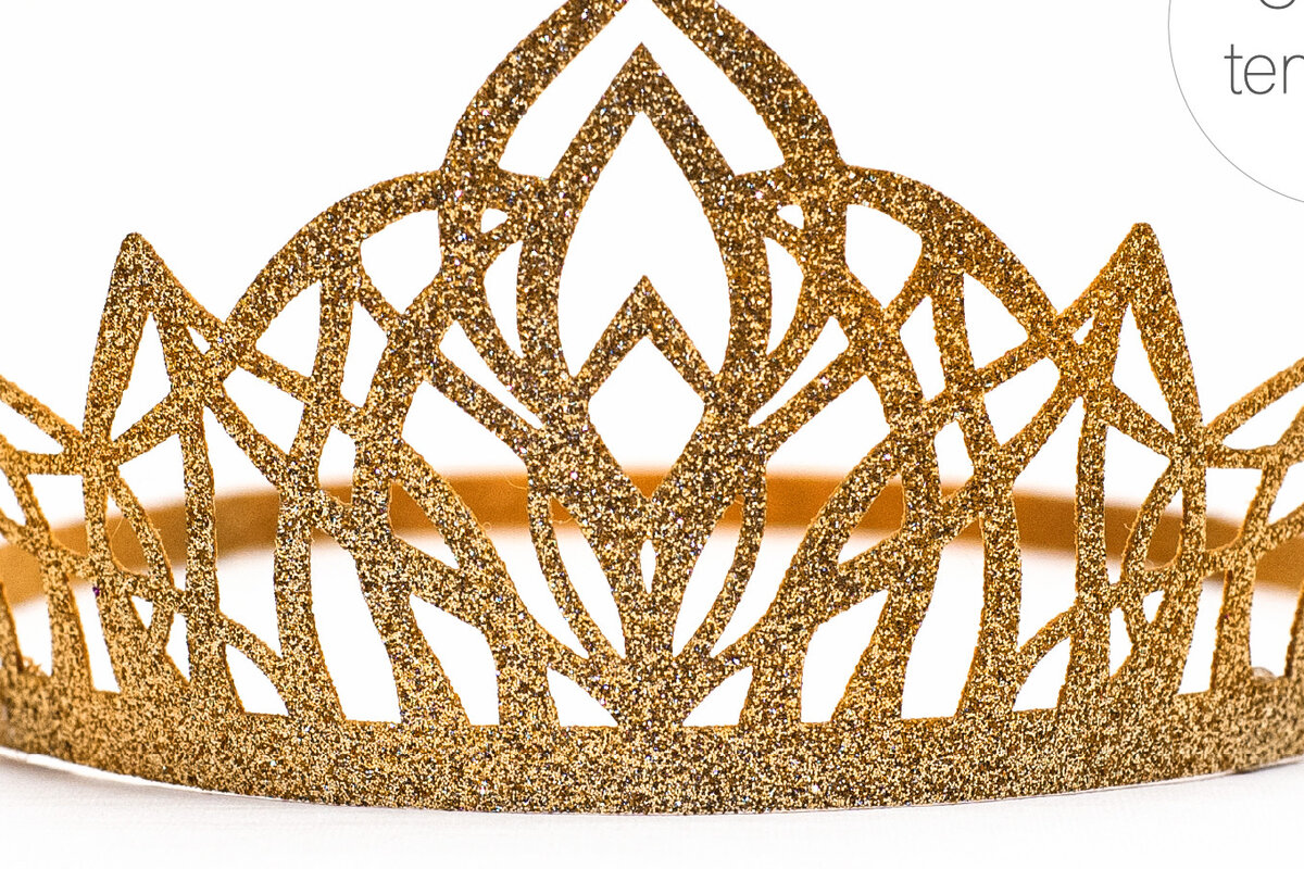 Intra απο ξύλο plywood 3mm-4mm πάχος – Princess Crown Birthday Party Crown Δίασταση  20x20 cm INTRAFABR-30540804