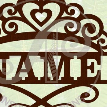 Intra απο ξύλο plywood 3mm-4mm πάχος – Σήμα ονόματος Princess Crown Tiara Δίασταση  20x20 cm INTRAFABR-67102188 - Image 1