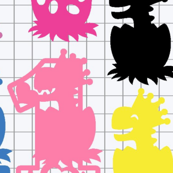 Intra απο ξύλο plywood 3mm-4mm πάχος – Princess Dinosaur Numbers 3D Δίασταση  20x20 cm INTRAFABR-89284183 - Image 3