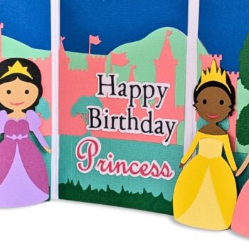 Intra απο ξύλο plywood 3mm-4mm πάχος – Princess Dolls Playset Κάρτα γενεθλίων 3D Δίασταση  20x20 cm INTRAFABR-115734677 - Image 5