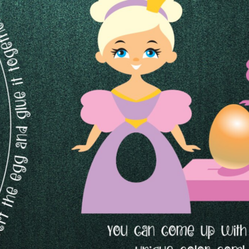 Intra απο ξύλο plywood 3mm-4mm πάχος – Πρότυπο θήκης πασχαλινών αυγών πριγκίπισσας Δίασταση  20x20 cm INTRAFABR-25636210 - Image 2