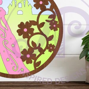 Intra απο ξύλο plywood 3mm-4mm πάχος – Princess Layered Wall Sign Δίασταση 40x30 cm INTRAFABR-101056970