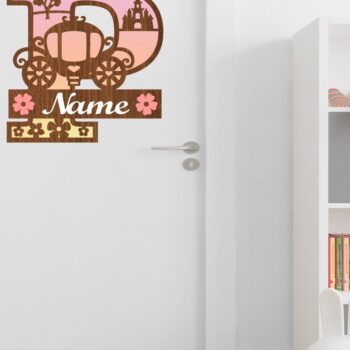 Intra απο ξύλο plywood 3mm-4mm πάχος – Πακέτο επιστολής Princess Monogram Δίασταση 20x20 cm INTRAFABR-76564885 - Image 3