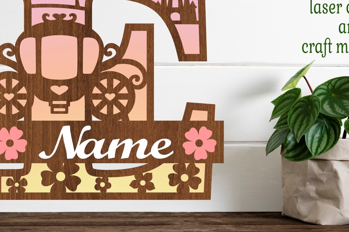 Intra απο ξύλο plywood 3mm-4mm πάχος – Αρχείο Αποκοπής Επιστολής Μονόγραμμα Πριγκίπισσας E Δίασταση  20x20 cm INTRAFABR-76567938