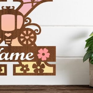 Intra απο ξύλο plywood 3mm-4mm πάχος – Πριγκίπισσα Μονόγραμμα Letter K Δίασταση  20x20 cm INTRAFABR-76568082