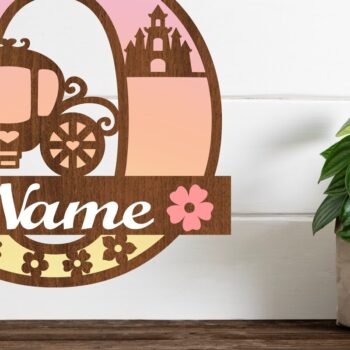 Intra απο ξύλο plywood 3mm-4mm πάχος – Πριγκίπισσα Monogram Letter O Δίασταση  20x20 cm INTRAFABR-76568173 - Image 1