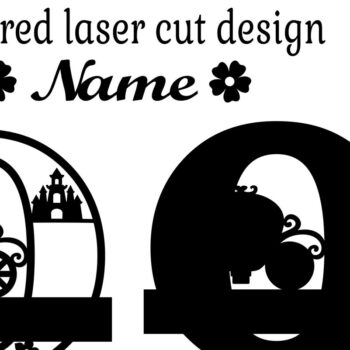 Intra απο ξύλο plywood 3mm-4mm πάχος – Πριγκίπισσα Monogram Letter O Δίασταση  20x20 cm INTRAFABR-76568173 - Image 2