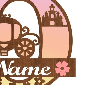 Intra απο ξύλο plywood 3mm-4mm πάχος – Πριγκίπισσα Monogram Letter O Δίασταση  20x20 cm INTRAFABR-76568173 - Image 3