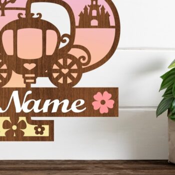 Intra απο ξύλο plywood 3mm-4mm πάχος – Πριγκίπισσα Μονόγραμμα Letter P Δίασταση  20x20 cm INTRAFABR-76568193 - Image 1