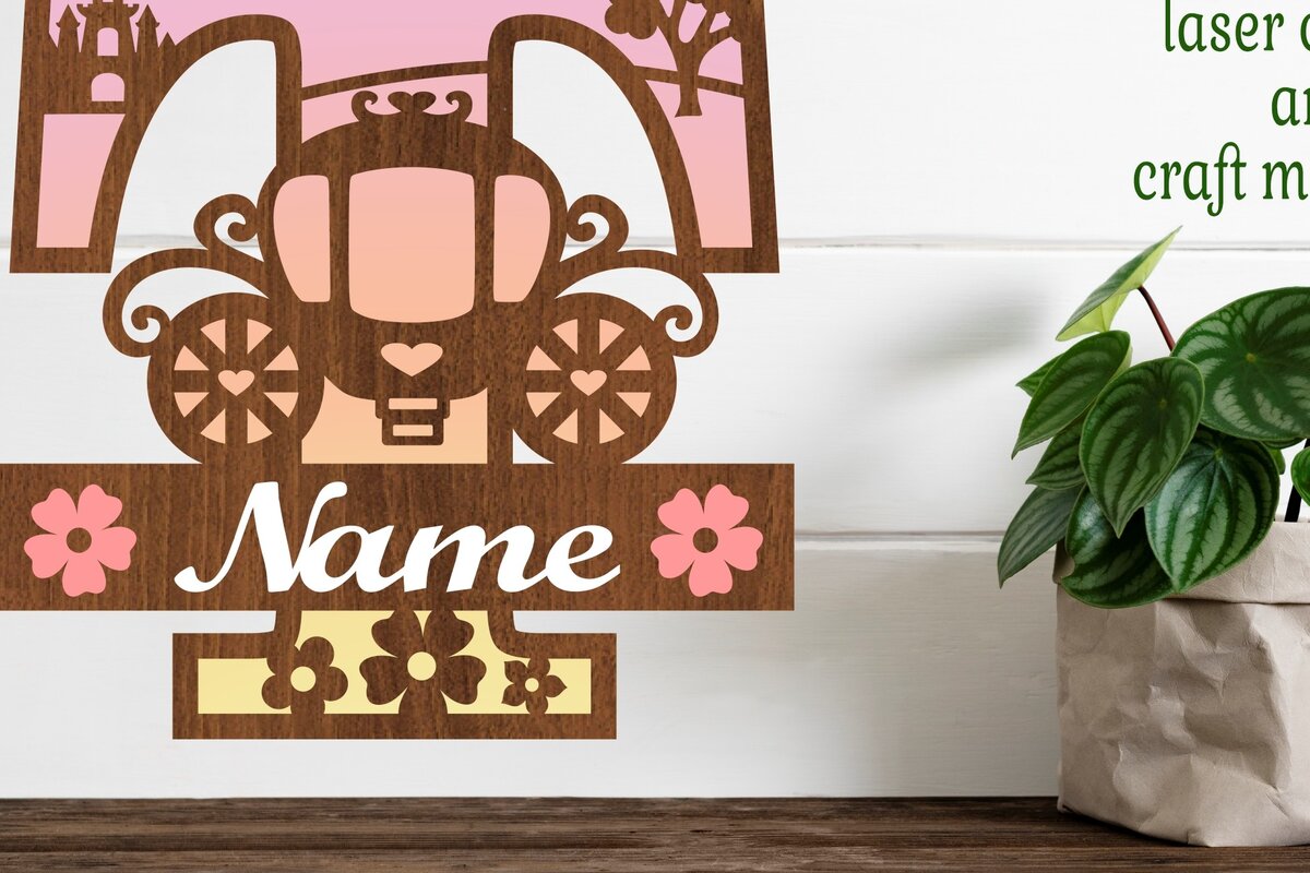 Intra απο ξύλο plywood 3mm-4mm πάχος – Αρχείο κομμένου γράμματος Princess Monogram Letter T Δίασταση  20x20 cm INTRAFABR-76568313