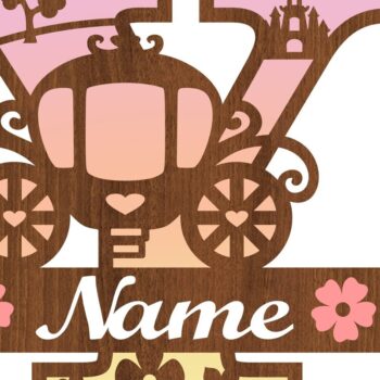 Intra απο ξύλο plywood 3mm-4mm πάχος – Αρχείο αποκοπής μονόγραμμα Princess Letter Y Δίασταση 20x20 cm INTRAFABR-76568441 - Image 3