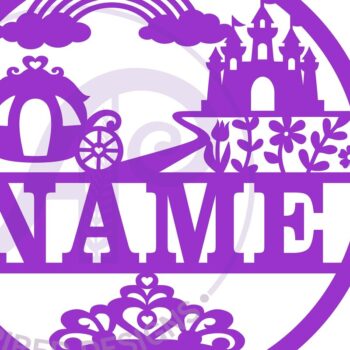 Intra απο ξύλο plywood 3mm-4mm πάχος – Αρχείο περικοπής Name Princess Δίασταση  20x20 cm INTRAFABR-67413258 - Image 2