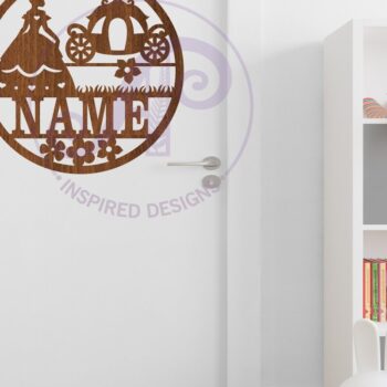 Intra απο ξύλο plywood 3mm-4mm πάχος – Επιγραφή Τοίχου Όνομα Πριγκίπισσας, Αρχείο Δίασταση  40x30 cm INTRAFABR-114209879 - Image 3