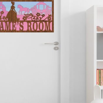 Intra απο ξύλο plywood 3mm-4mm πάχος – Πινακίδα ονόματος σκηνής Princess 3 Layer Δίασταση  20x20 cm INTRAFABR-76339327 - Image 2