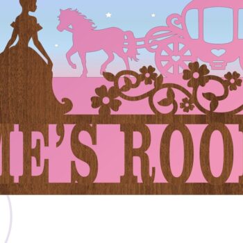 Intra απο ξύλο plywood 3mm-4mm πάχος – Πινακίδα ονόματος σκηνής Princess 3 Layer Δίασταση  20x20 cm INTRAFABR-76339327 - Image 4