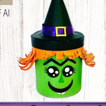 Intra απο ξύλο plywood 3mm-4mm πάχος – Pringle Can Witch Wrapper Δίασταση  20x20 cm INTRAFABR-42348646 - Image 1