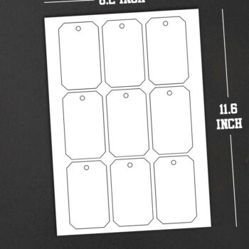 Intra απο ξύλο plywood 3mm-4mm πάχος – Εκτυπώσιμες κενές ετικέτες τιμής ετικέτας προϊόντος Δίασταση 20x20 cm INTRAFABR-122056091 - Image 3