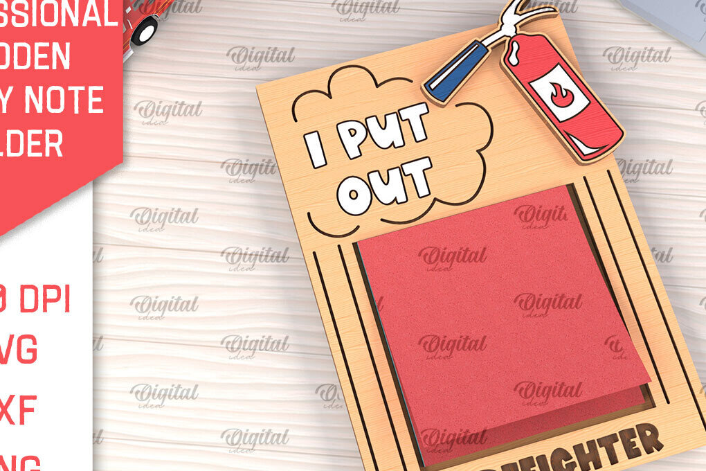 Intra απο ξύλο plywood 3mm-4mm πάχος – Επαγγελματική Sticky Note Holder Lasercut Δίασταση  20x20 cm INTRAFABR-99053798