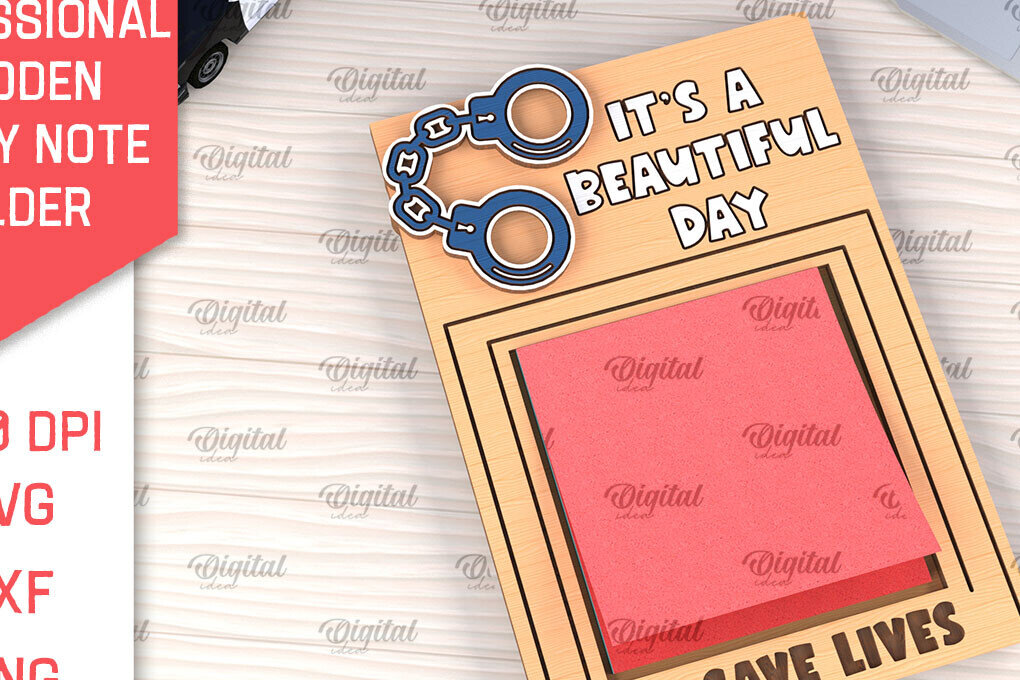 Intra απο ξύλο plywood 3mm-4mm πάχος – Επαγγελματική Sticky Note Holder Lasercut Δίασταση  20x20 cm INTRAFABR-99053999