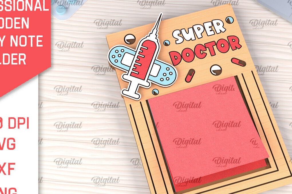 Intra απο ξύλο plywood 3mm-4mm πάχος – Επαγγελματική Sticky Note Holder Lasercut Δίασταση  20x20 cm INTRAFABR-99054055