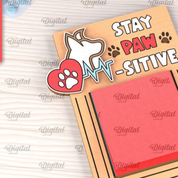 Intra απο ξύλο plywood 3mm-4mm πάχος – Επαγγελματική Sticky Note Holder Lasercut Δίασταση  20x20 cm INTRAFABR-99054163 - Image 1