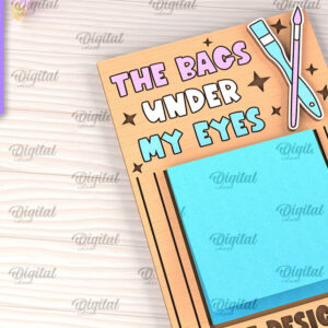 Intra απο ξύλο plywood 3mm-4mm πάχος – Επαγγελματική Sticky Note Holder Lasercut Δίασταση  20x20 cm INTRAFABR-99054206