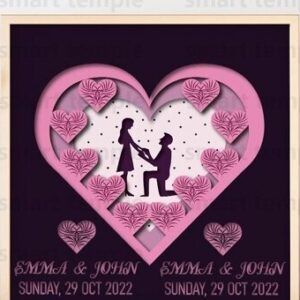 Intra απο ξύλο plywood 3mm-4mm πάχος – Πρόταση σε στρώσεις, Χαρτοκοπτική Γάμος Δίασταση  20x20 cm INTRAFABR-81184161