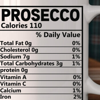 Intra απο ξύλο plywood 3mm-4mm πάχος – Prosecco Nutrition Facts Design Δίασταση  40x30 cm INTRAFABR-104122181 - Image 2