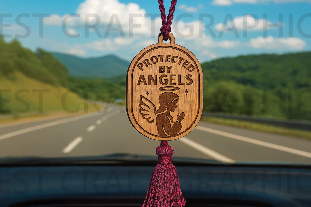 Intra απο ξύλο plywood 3mm-4mm πάχος – Προστατεύεται από την κρεμάστρα αυτοκινήτου Angels Δίασταση  20x20 cm INTRAFABR-124432837