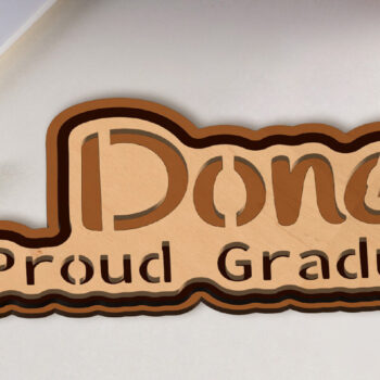 Intra απο ξύλο plywood 3mm-4mm πάχος – Περήφανος απόφοιτος! Πολυεπίπεδη κοπή πρότυπο Δίασταση  20x20 cm INTRAFABR-95432953 - Image 3