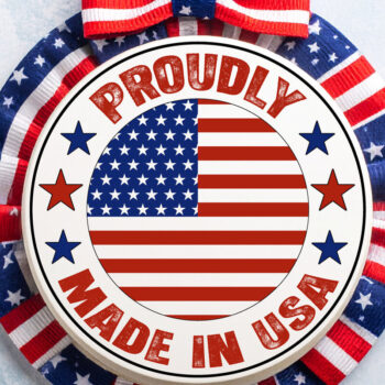 Intra απο ξύλο plywood 3mm-4mm πάχος – Proudly Made in USA στρογγυλή επιγραφή Δίασταση  20x20 cm INTRAFABR-123525460 - Image 6