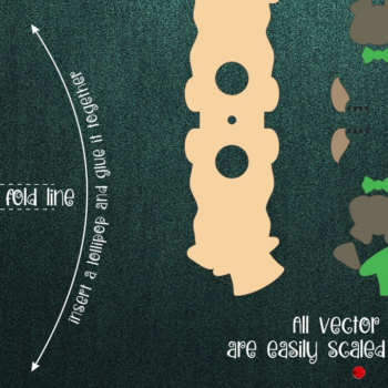 Intra απο ξύλο plywood 3mm-4mm πάχος – Pug-Patrick's Day Lollipop Holder Δίασταση 20x20 cm INTRAFABR-24119906 - Image 2