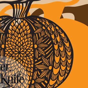 Intra απο ξύλο plywood 3mm-4mm πάχος – Πρότυπο φθινοπωρινής κοπής κολοκύθας 3 στρώσεων Δίασταση  20x20 cm INTRAFABR-17009809 - Image 3