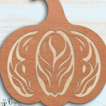 Intra απο ξύλο plywood 3mm-4mm πάχος – Αρχείο κοπής λέιζερ 3D Layer Pumpkin Δίασταση  20x20 cm INTRAFABR-80450723 - Image 1