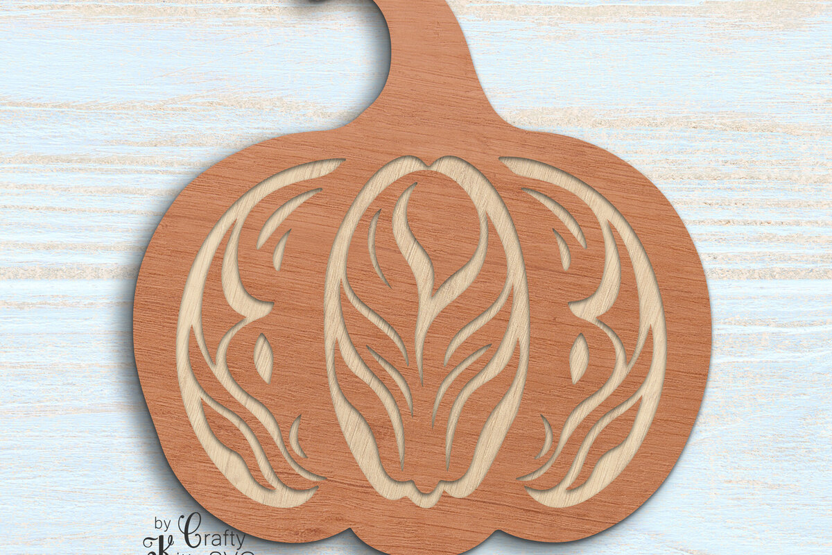 Intra απο ξύλο plywood 3mm-4mm πάχος – Αρχείο κοπής λέιζερ 3D Layer Pumpkin Δίασταση  20x20 cm INTRAFABR-80450723