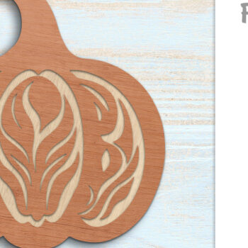 Intra απο ξύλο plywood 3mm-4mm πάχος – Αρχείο κοπής λέιζερ 3D Layer Pumpkin Δίασταση  20x20 cm INTRAFABR-80450723 - Image 2