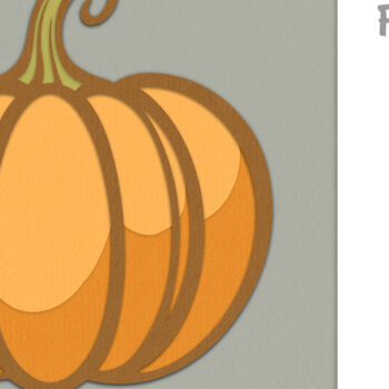 Intra απο ξύλο plywood 3mm-4mm πάχος – Κολοκύθα 3D Layer Papercut, Δίασταση  20x20 cm INTRAFABR-80815053 - Image 2