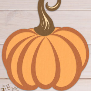 Intra απο ξύλο plywood 3mm-4mm πάχος – Κολοκύθα 3D Layer Papercut, Δίασταση  20x20 cm INTRAFABR-80451321