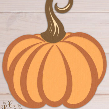 Intra απο ξύλο plywood 3mm-4mm πάχος – Κολοκύθα 3D Layer Papercut, Δίασταση  20x20 cm INTRAFABR-80451321 - Image 1