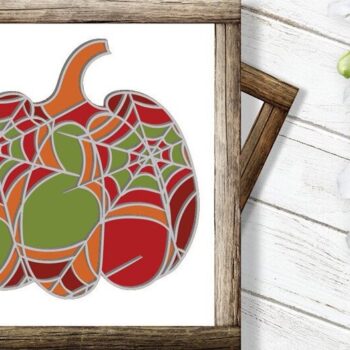 Intra απο ξύλο plywood 3mm-4mm πάχος – Κολοκύθα 3D Layered Δίασταση  20x20 cm INTRAFABR-37607496 - Image 2